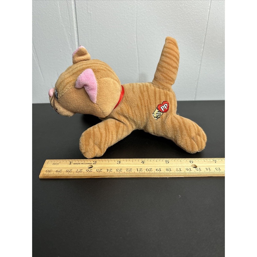 VINTAGE Tonka 1980's Pound Purries Orange Striped Tabby Cat Plush Stuffed - Picture 9 of 9